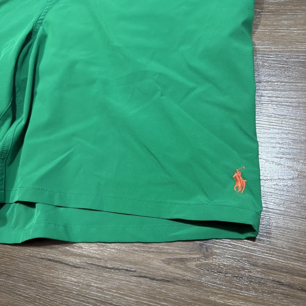 Polo Ralph Lauren Trunks Men's 1XB Long Kailua Trunks Pocket Mesh Lined Orange